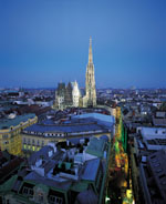Stephansdomn bei Nacht